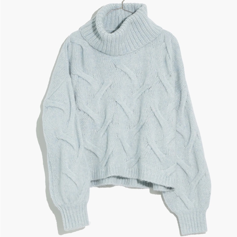 Madewell Light Blue Turtleneck Sweater